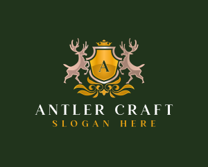 Deer Antler Crest logo design