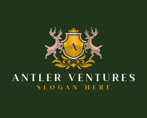 Deer Antler Crest logo design