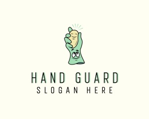 Glove - Soap Sanitation Glove logo design