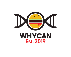Burger - Burger DNA Gene logo design