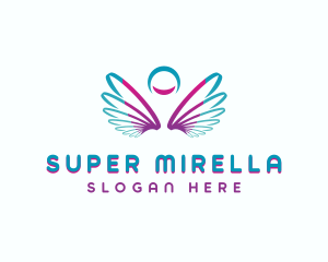 Spiritual - Angel Spiritual Wings logo design