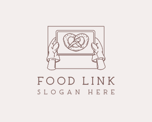 Pretzel Pastry Baking logo design