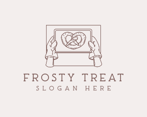 Pretzel Pastry Baking logo design