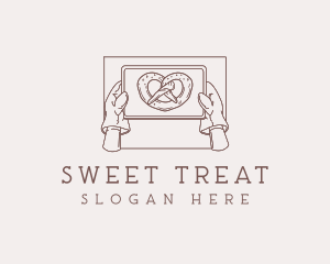 Pretzel Pastry Baking logo design