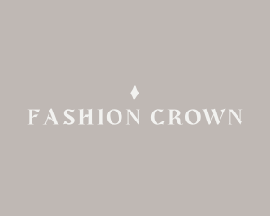 Minimalist Fashion Diamond logo design