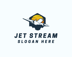 Jet - Travel Jet Aviation logo design