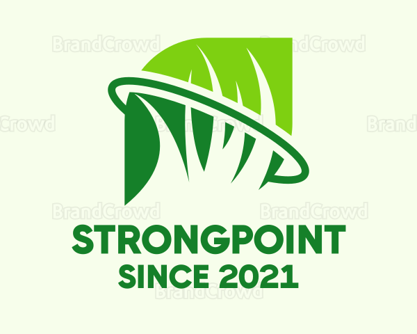 Green Leaf Grass Logo