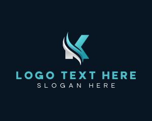 Modern - Modern Professional Business Letter K logo design
