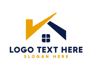 Home Loan - Home Check Realty logo design