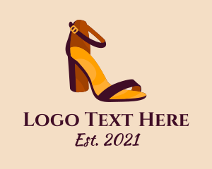 Sandals - Elegant Heel Sandals logo design
