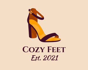 Elegant Heel Sandals logo design