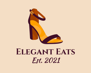 Elegant Heel Sandals logo design