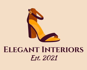 Elegant Heel Sandals logo design