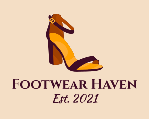 Elegant Heel Sandals logo design