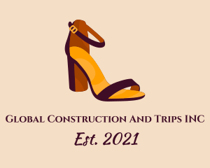 3d - Elegant Heel Sandals logo design