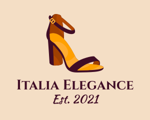 Elegant Heel Sandals logo design