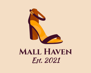 Elegant Heel Sandals logo design