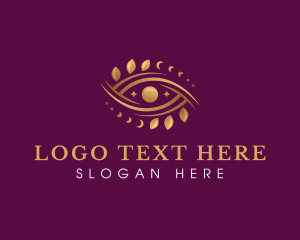 Tarot Reading - Moon Elegant Eye logo design