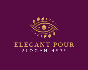 Moon Elegant Eye logo design