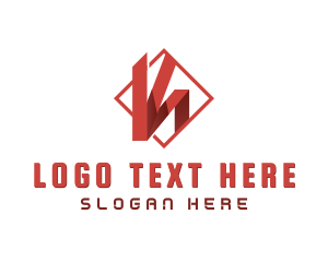 Folding - Generic Geometric Business Letter K logo design