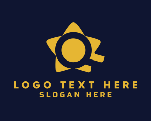 Star - Star Magnifying Glass logo design