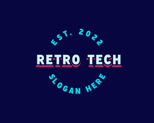 Retro Digital Game logo design