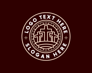 Church - Holy Christian Cross logo design