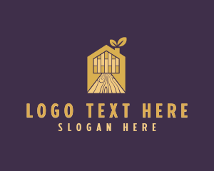 Leaf - Leaf Wood Tile Flooring logo design