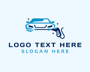 Car Wash - Clean Car Power Washing logo design