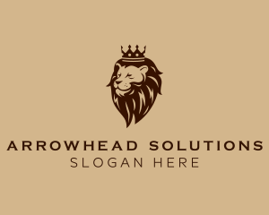 Regal Lion Crown logo design