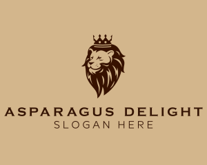 Regal Lion Crown logo design