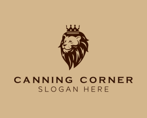 Regal Lion Crown logo design