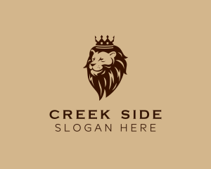 Regal Lion Crown logo design