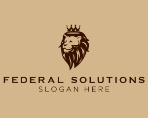 Regal Lion Crown logo design