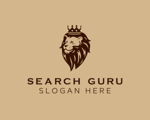 Regal Lion Crown logo design