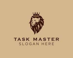 Regal Lion Crown logo design