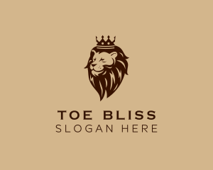 Regal Lion Crown logo design