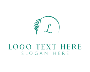 Handwritten - Natural Leaf Plant logo design