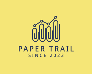 Paper Clip Statistics logo design