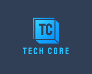 Cyber Cube tech App logo design