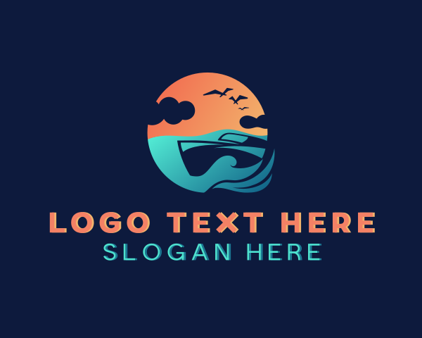 Beach Resort - Beach Resort Cruise Ship logo design