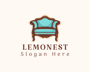 Elegant Antique Armchair Logo