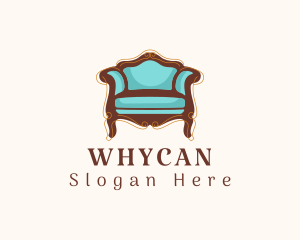 Elegant Antique Armchair Logo