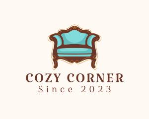 Armchair - Elegant Antique Armchair logo design