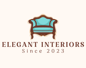 Elegant Antique Armchair logo design