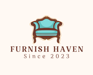 Elegant Antique Armchair logo design