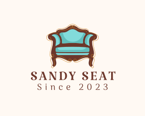 Elegant Antique Armchair logo design