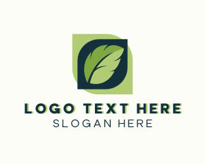 Vegan - Organic Leaf Garden logo design
