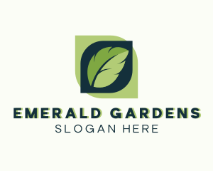 Organic Leaf Garden logo design