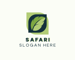 Vegan - Organic Leaf Garden logo design